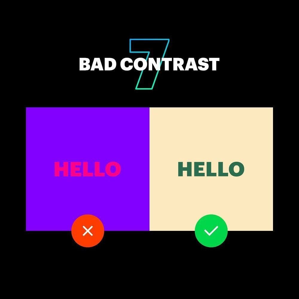 Color contrast ratios and accessibility