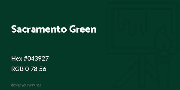 Sacramento State Green color swatch