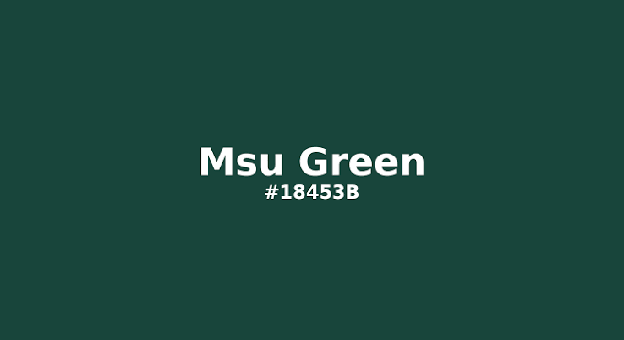 MSU Green color swatch