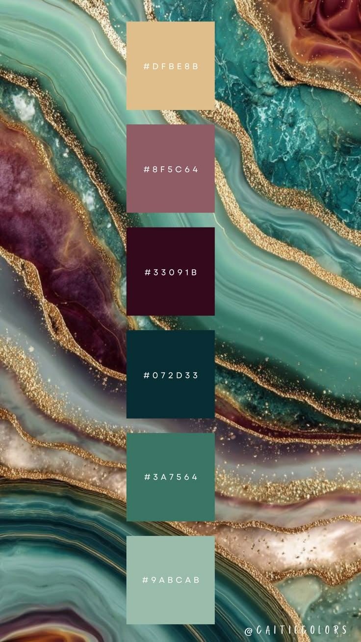 Luxury color palette example