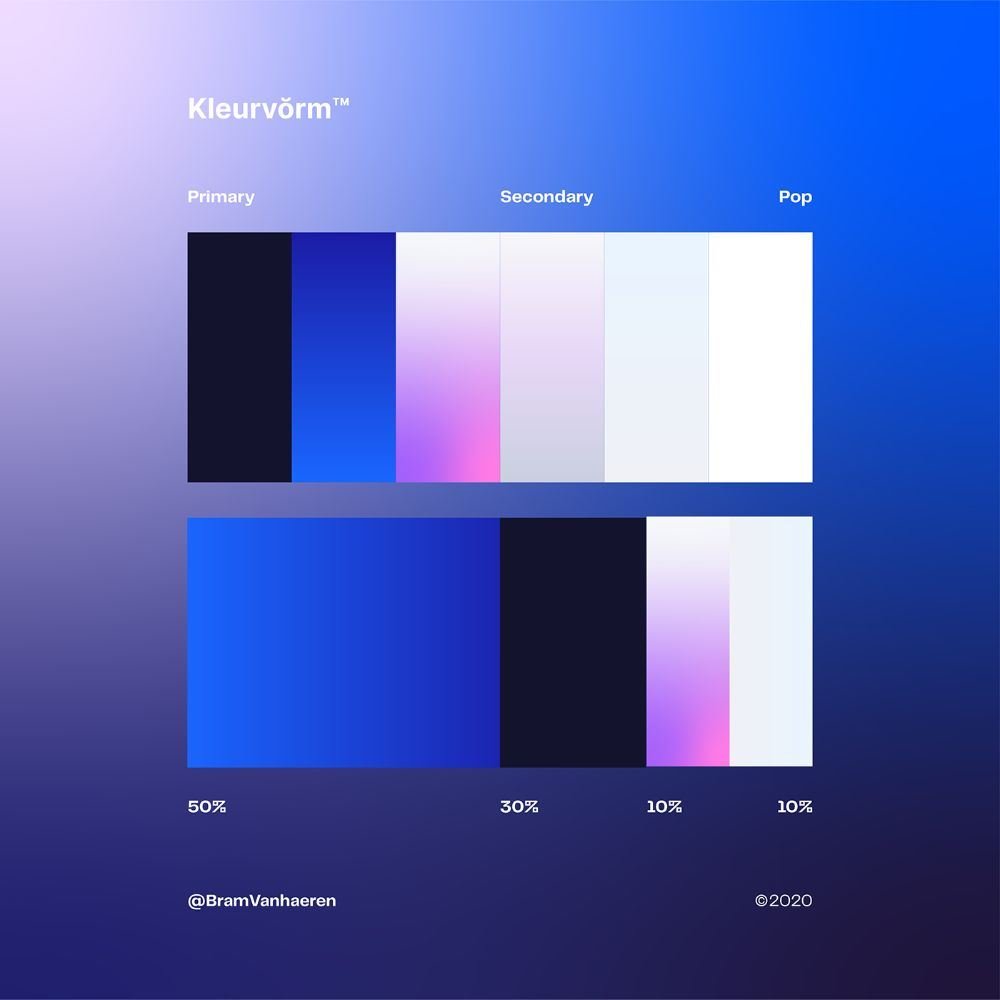 SaaS and technology color palette example