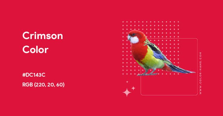 Crimson color swatch
