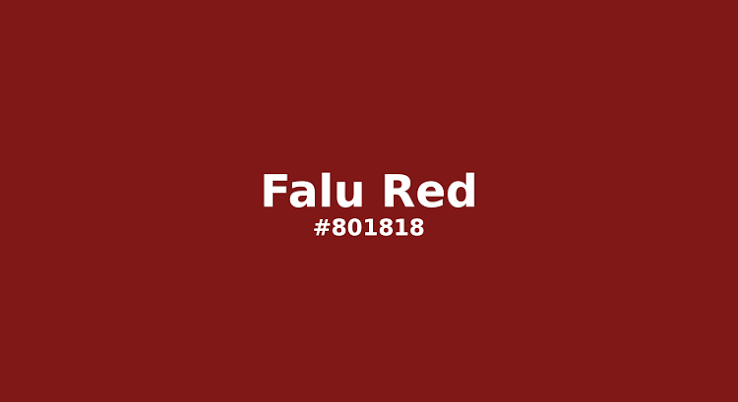 Falu Red color swatch